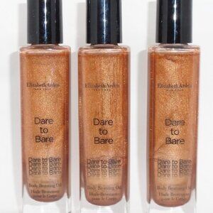 Elizabeth Arden Dare To Bare Bronze 01 Body Bronzing Oil -3 Bottles 1.7 Oz Each